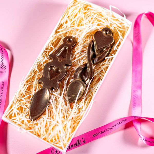 Dark Chocolate Love Spoons