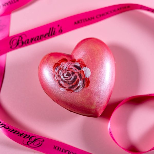 Milk chocolate heart at Baravellis
