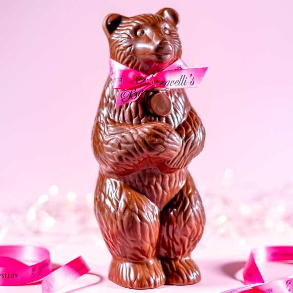 milk chocolate valentine bear at Baravellis