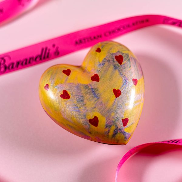 Dark chocolate heart at Baravellis